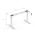 Computer Table Single Motor Height Adjustable Standing Desk Hand Crank Table Sit To Stand Desk